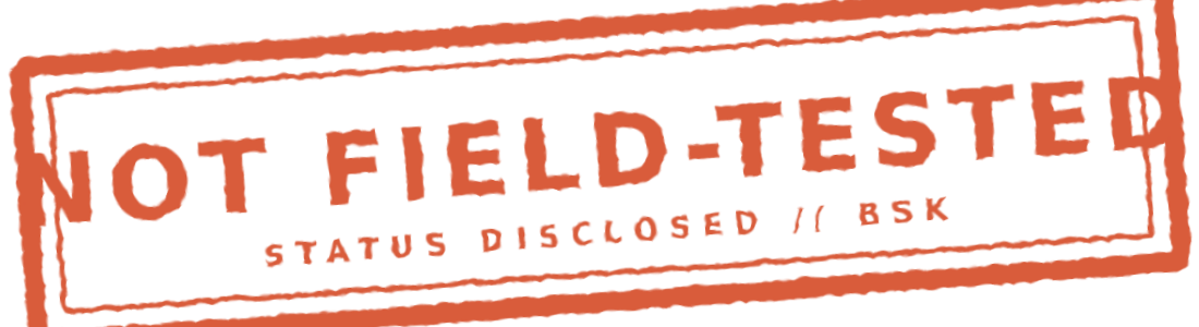 Status disclosed: not field-tested
